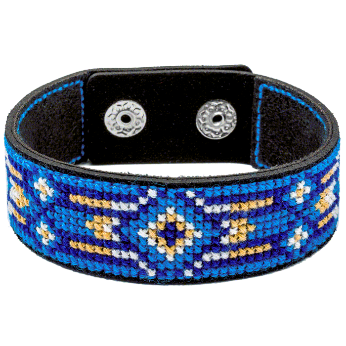 Набор для вышивания нитками на искусственной коже ВОЛШЕБНАЯ СТРАНА FLHL-040 2.2х22см