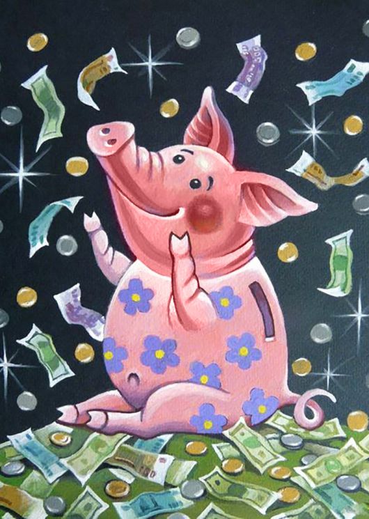 Ag 2285 Алмазная мозаика Гранни "К богатству"