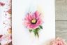 Набор для вышивания Aquarelle "Розовый Анемон" А-047