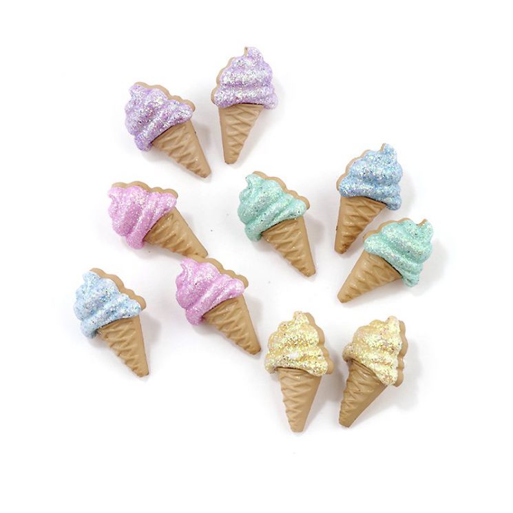 Набор декоративных пуговиц Jesse James "Мороженое в рожке"