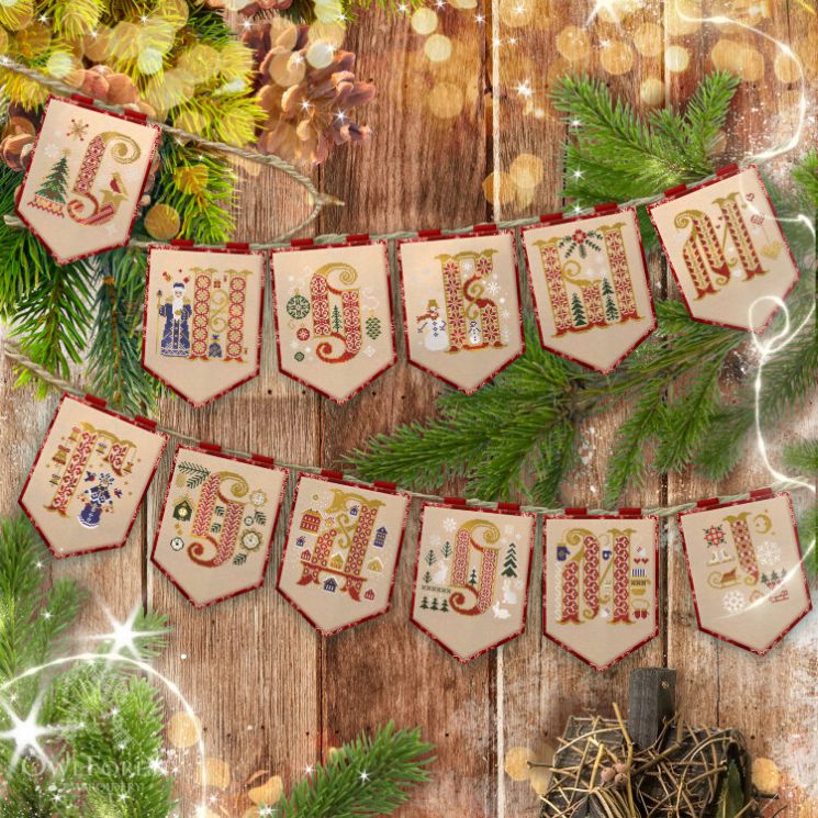 0010-ВГС-С Буклет со схемой для вышивания "С Новым годом!"