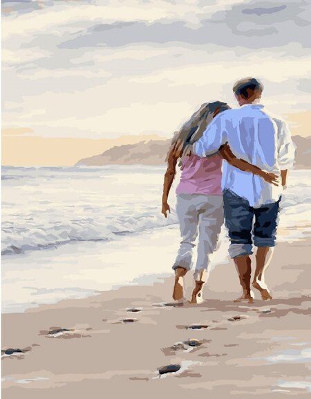 GX23618 Картина по номерам Paintboy "Прогулка вдоль берега"