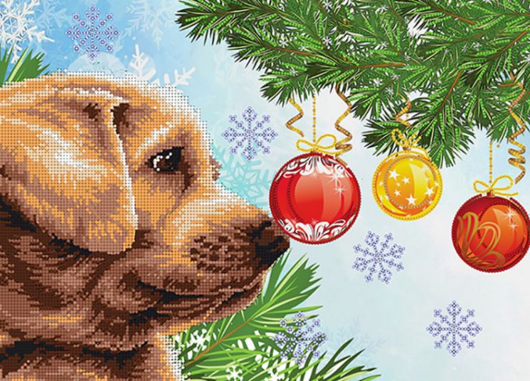 КБ-348 Схема для вышивания бисером ТМ Наследие "Новогоднее чудо"