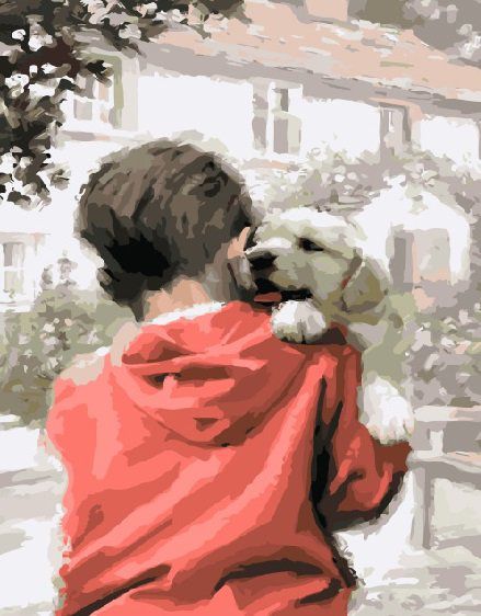 Картина по номерам Paintboy "Верные друзья" GX8379