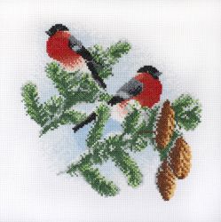 03.011.01 Набор для вышивания Марья Искусница "Снегири"