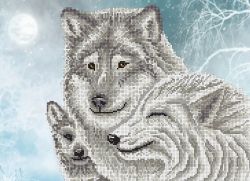 КБ-256 Схема для вышивания бисером ТМ Наследие "Зимнее семейство"