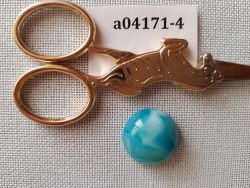 а04171-4 Магнит для игл (Кабошон из агата тонированного голубой, 20*20*8мм)