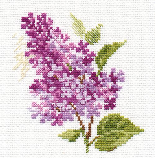 Набор для вышивания Алиса "Веточка сирени" 0-138