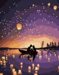 GX32485 Картина по номерам Paintboy "Влюбленные в лодке"