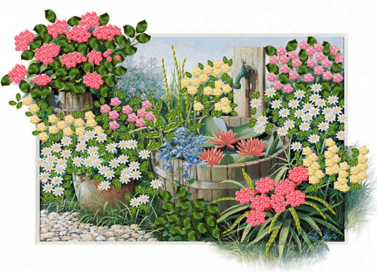 НЛ3-001 Набор для вышивания лентами ТМ Наследие "Ослепительное вдохновение"