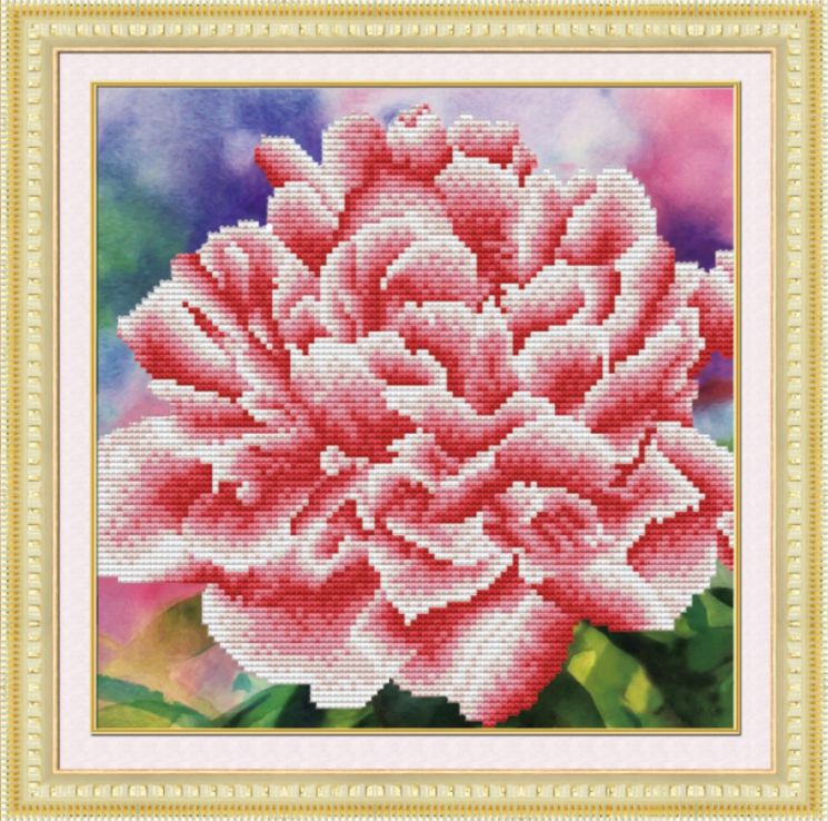 Алмазная мозаика Color Kit "Нежный пион" 303001