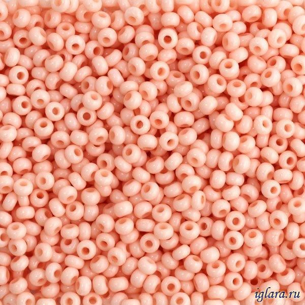 Бисер Preciosa 03285 матовый бело-розовый