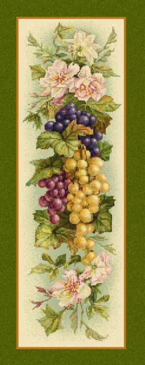 БС-018 Алмазная мозаика (кругл) Наследие "Виноград и шиповник"