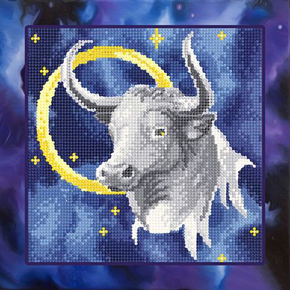 БСА25-078 Алмазная мозаика ТМ Наследие "Металлический бык"