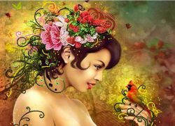 КБ-283 Схема для вышивания бисером ТМ Наследие "Дыхание весны"