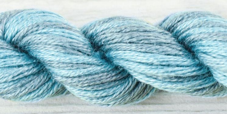 2403 Нитки ручного окрашивания OwlForest на основе ПНК, пасма 8 метров, Цикорий