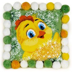 1589 Набор для вышивания Риолис Подушка "Цыпленок"