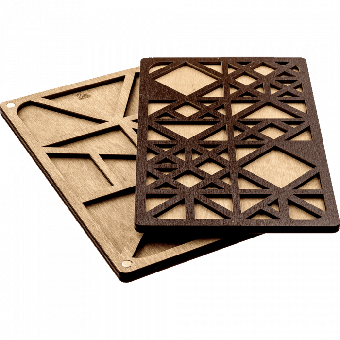 Органайзер для бисера с деревянной крышкой ВОЛШЕБНАЯ  СТРАНА FLZB-047 12*19.5см, 12 ячеек