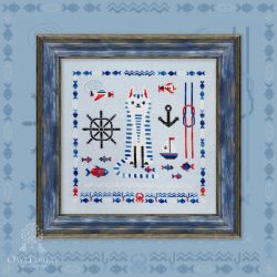 0188-КИМ-С Схема для вышивания «Кот и море»