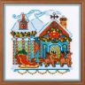 Набор для вышивания Риолис "Домик с санями" 1661