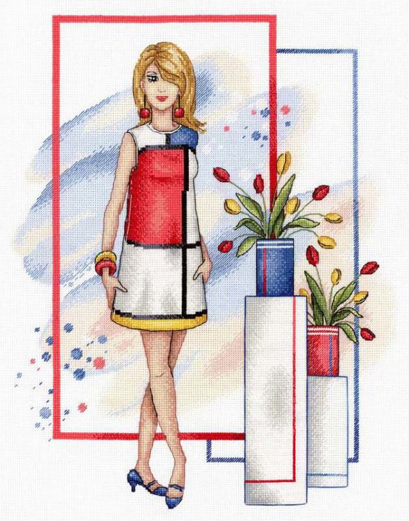 НВ-727 Набор для вышивания М.П.Студия "Красотка Лорен"