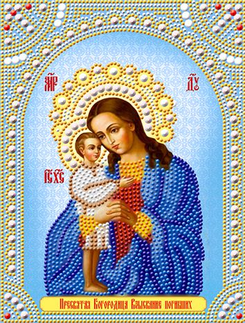 СИА4-110 Алмазная мозаика ТМ НАСЛЕДИЕ "Икона Взыскание Погибших"