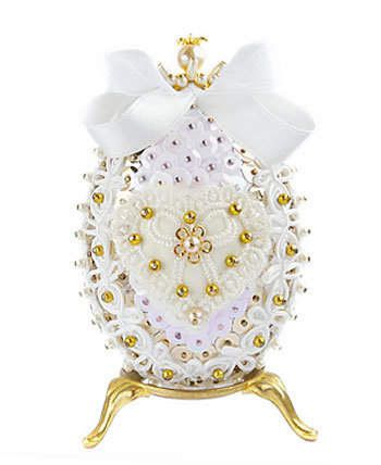 Набор для изготовления декоративного яйца ФИЛИГРИС "Ангельское сердце", 11 см, FS-123.1