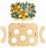 О-012 Набор для вышивания ЩЕПКА "Подставка под яйца "Цветочная" 16*13*13