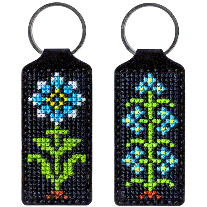 Набор для вышивания нитками на искусственной коже ВОЛШЕБНАЯ СТРАНА FLHL-024 3*13.5см