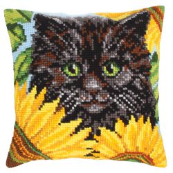 5212 "Котик в подсолнухах" (Collection D'Art)