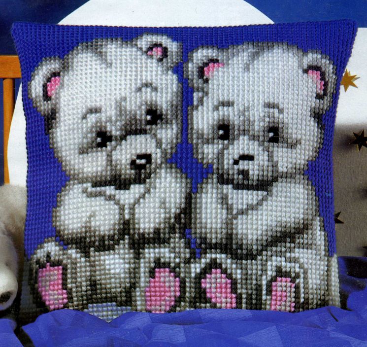 Набор для вышивания крестом Vervaco "Друзья медвежата" PN-0008540