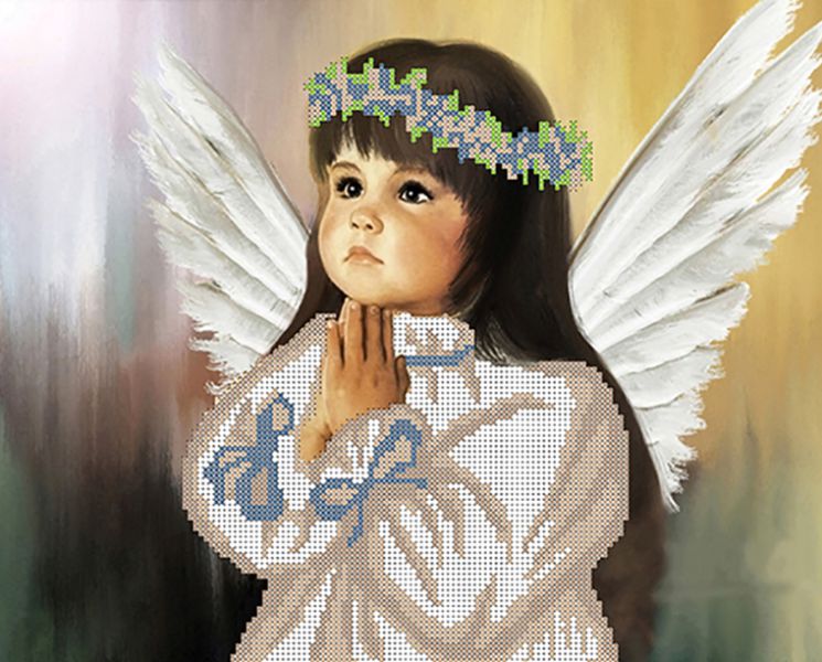 КБ-002 Схема для вышивания бисером ТМ Наследие "Ангелочек"