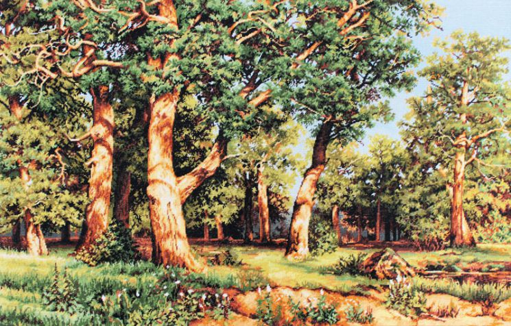 G476 Набор для вышивания Luca-S "Дубовая роща" по картине Шишкина