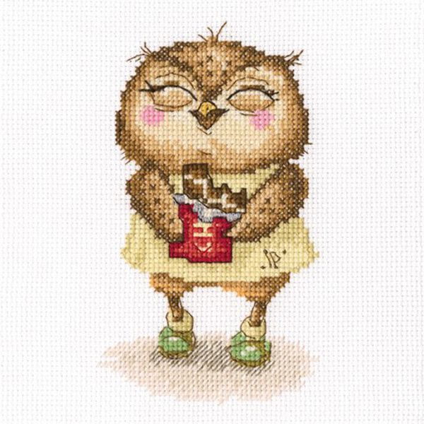 Набор для вышивания крестом РТО "Шоколадные дольки в серебряной фольге" C233