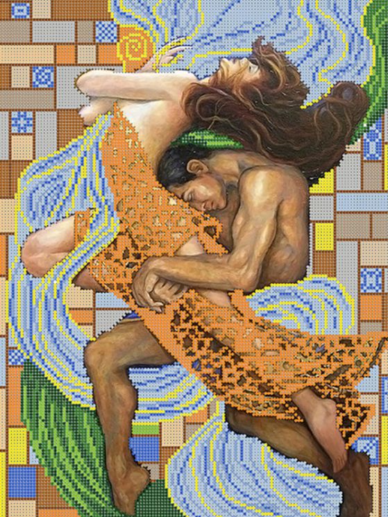 КБ-205 Схема для вышивания бисером ТМ Наследие "Объятия любви"