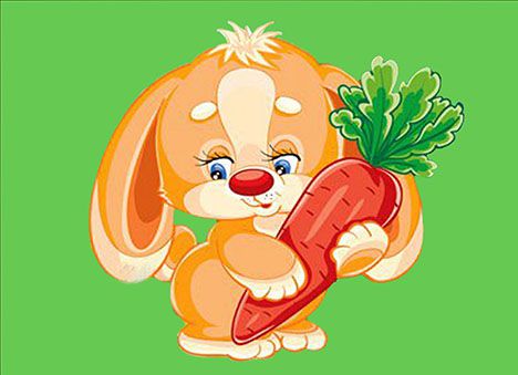 БСА5-003 Алмазная мозаика ТМ Наследие "Зайка с морковкой"