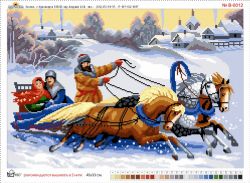 В-0012 Набор для вышивания Нитекс 48х33 (рис/канв., мулине)