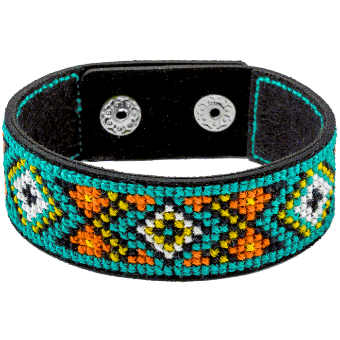 Набор для вышивания нитками на искусственной коже ВОЛШЕБНАЯ СТРАНА FLHL-027 2.2х22см