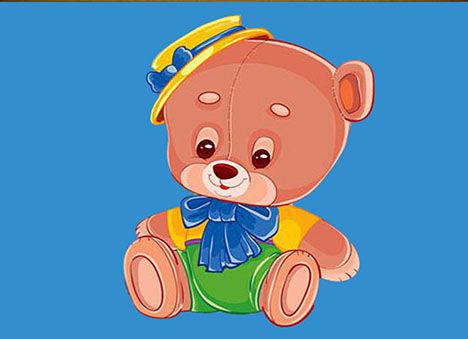 БСА5-009 Алмазная мозаика ТМ Наследие "Мишка в шляпке"