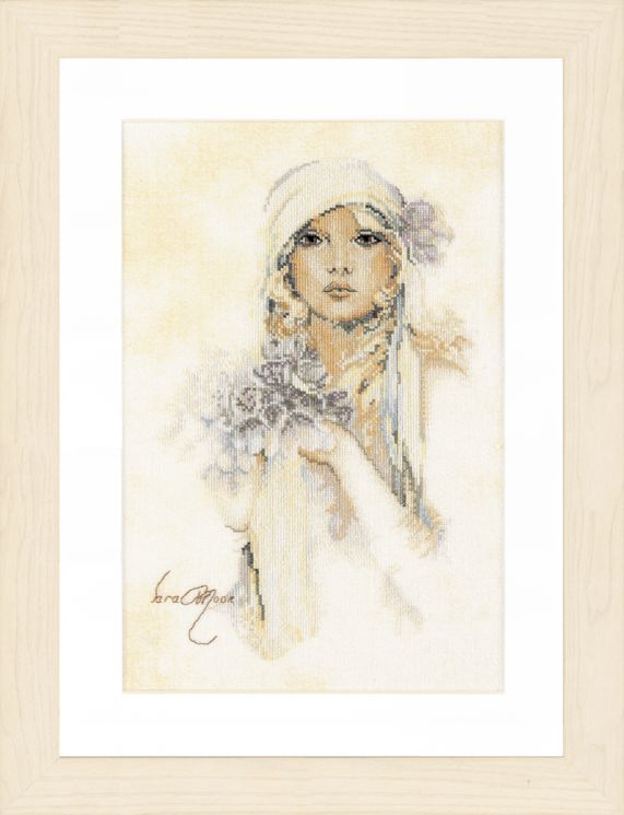 PN-0008013 Набор для вышивания LANARTE "Sara Moon / Lady With Lilac Flower"