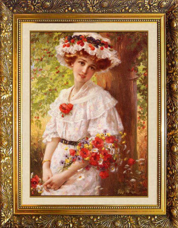 F-254 Алмазная мозаика МИЛАТО "Под вишневым деревом"