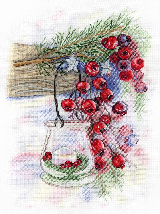 набор для вышивания М.П.Студия "Ягодное очарование" А-019 Aquarelle